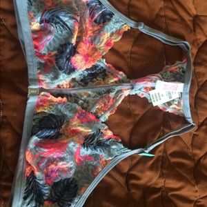 Lace front closure bralette